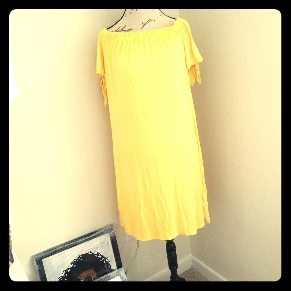 VENUS OFF THE SHOULDER MINI DRESS